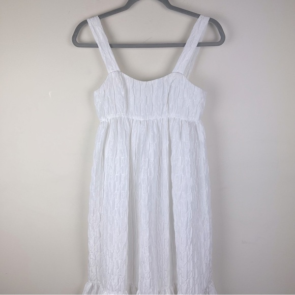 ZARA | Fairy Romantic Coquette Cottagecore Voluminous Textured Weave Dress | XS - Picture 5 of 15